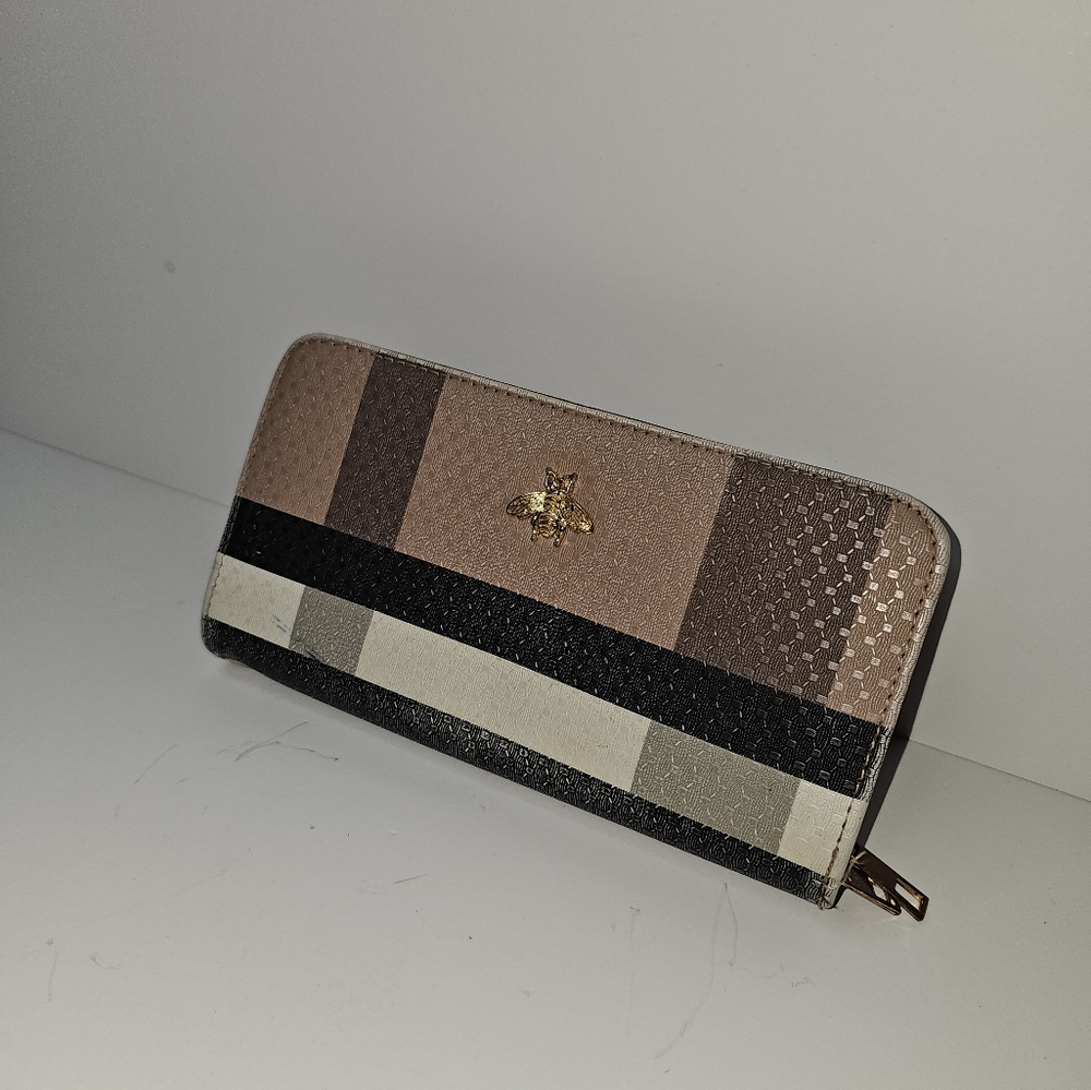 Elegant Brown and Black Women's Wallet/Clutch